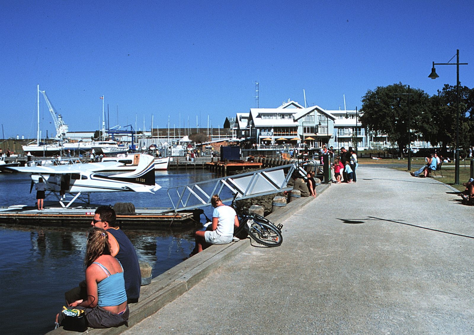 Williamstown waterfront and promenade on a sunny day
